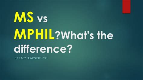 difference between ma and mphil.